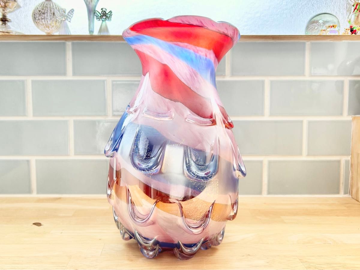 1960s 西ドイツ製 Fat Lava 特大 40cm フラワーベース 花瓶 花器 陶器