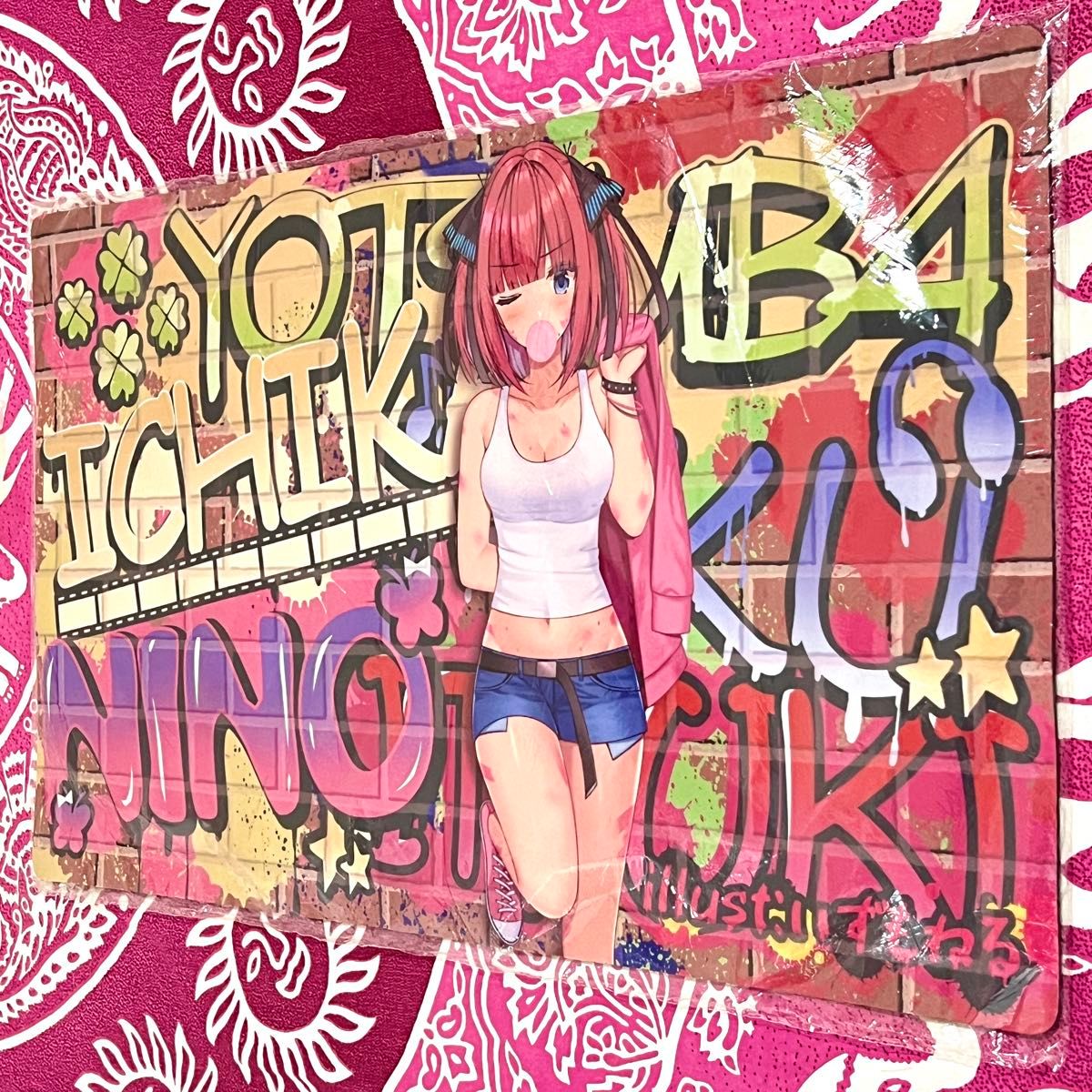 五等分の花嫁 集合 ペンキ セルゲーム プレイマット デスクマット