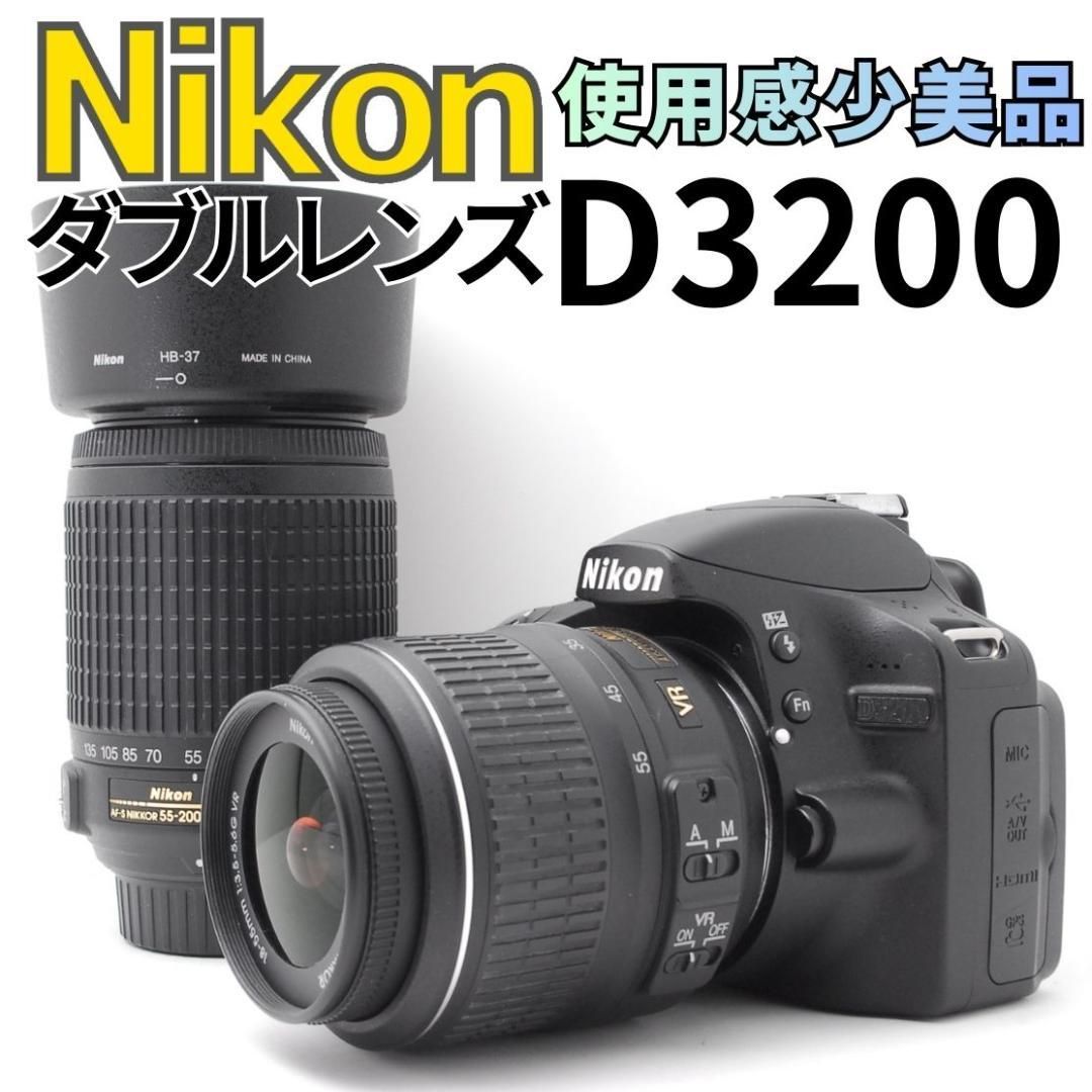 ショット数1709枚 美品】Nikon D3200 スマホ転送 動画も撮れる