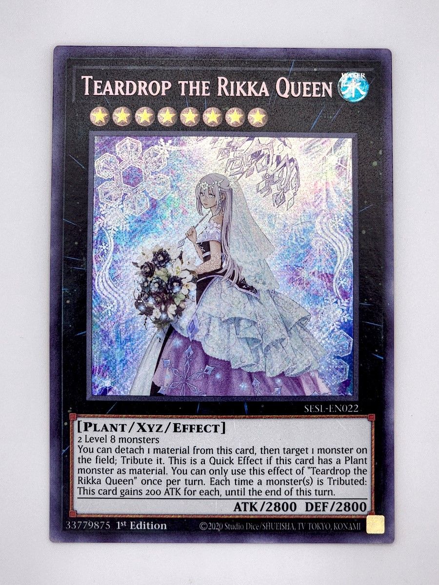 遊戯王 六花聖カンザシ 六花聖ティアドロップ プレイマット 公式品