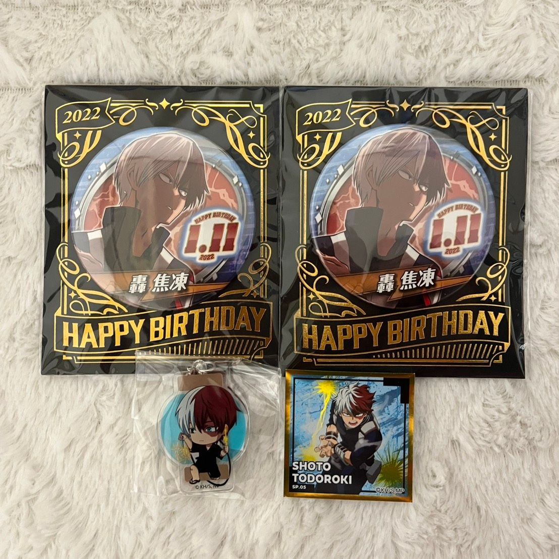 僕のヒーローアカデミア ヒロアカ 轟焦凍 2025 バースデイ缶バッジ