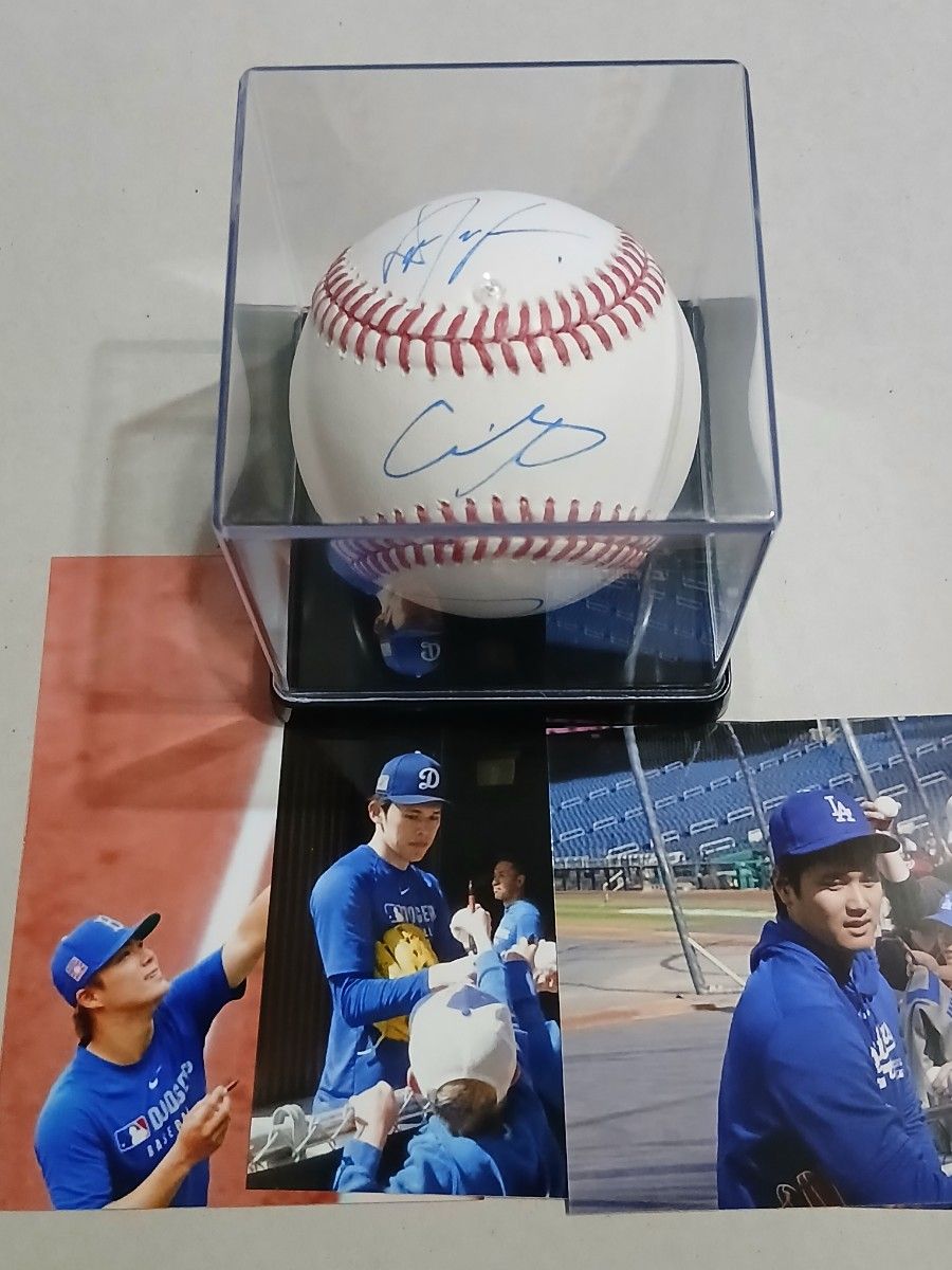大谷翔平 山本由伸 佐々木朗希 3選手 直筆サインボール メジャーリーグ