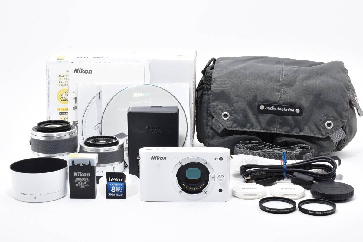 ニコン Nikon 1 J1 ダブルズームキット [ホワイト] オークション比較