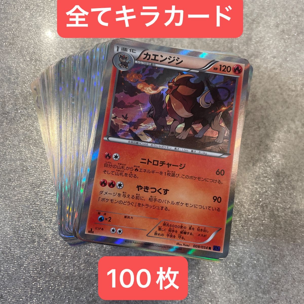早い者勝ち ポケモンカード 100枚 光り物のみ まとめ売り 引退品