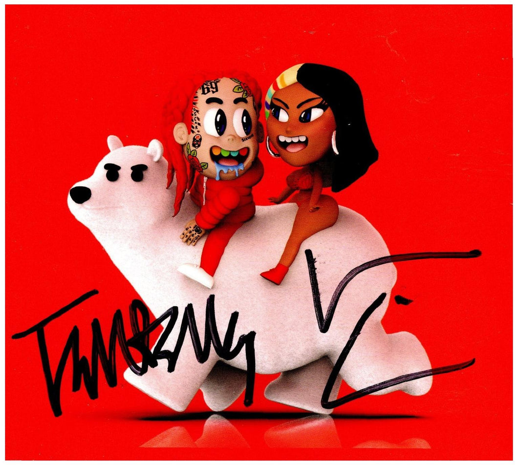 Tekashi 69 6ix9ine & Nicki Minaj Autographed Trollz CD Signed