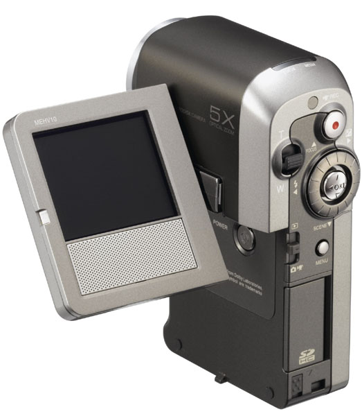 東芝、HDD内蔵ビデオカメラ「gigashot V10」に新色