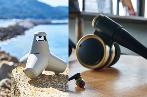 テトラポッドを再現したスピーカー登場。”超巨大イヤフォン”型