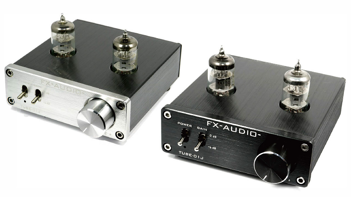 FX-AUDIO-、4,830円の真空管プリアンプ「TUBE-01J」。コンデンサ刷新
