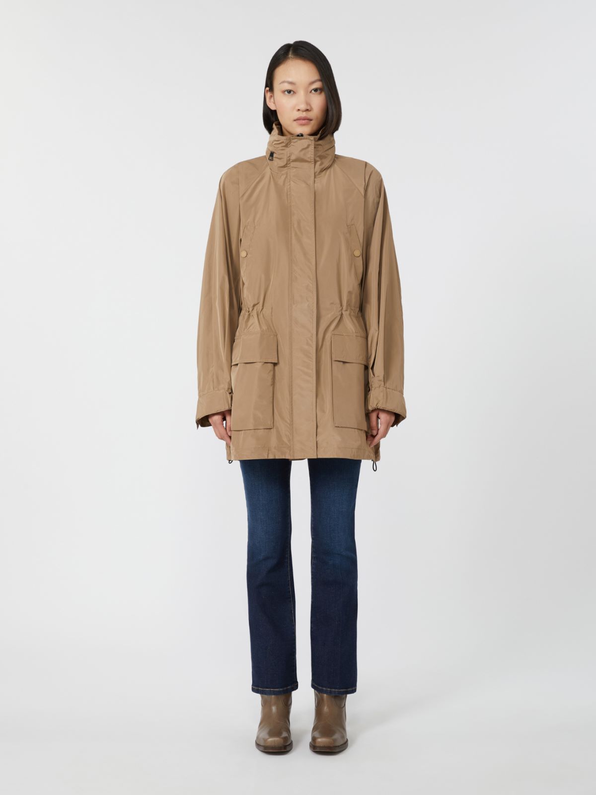 Water-repellent taffeta windbreaker, marron glace' | Weekend Max Mara