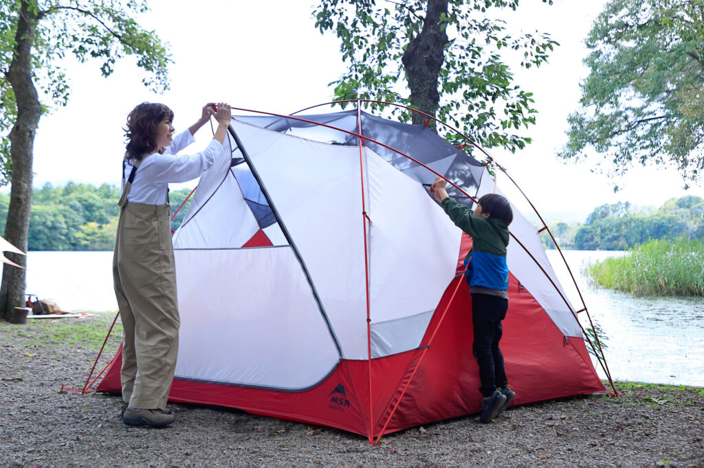 キャンプ × MSR ハビチュード 4 】アドベンチャーファミリーのための