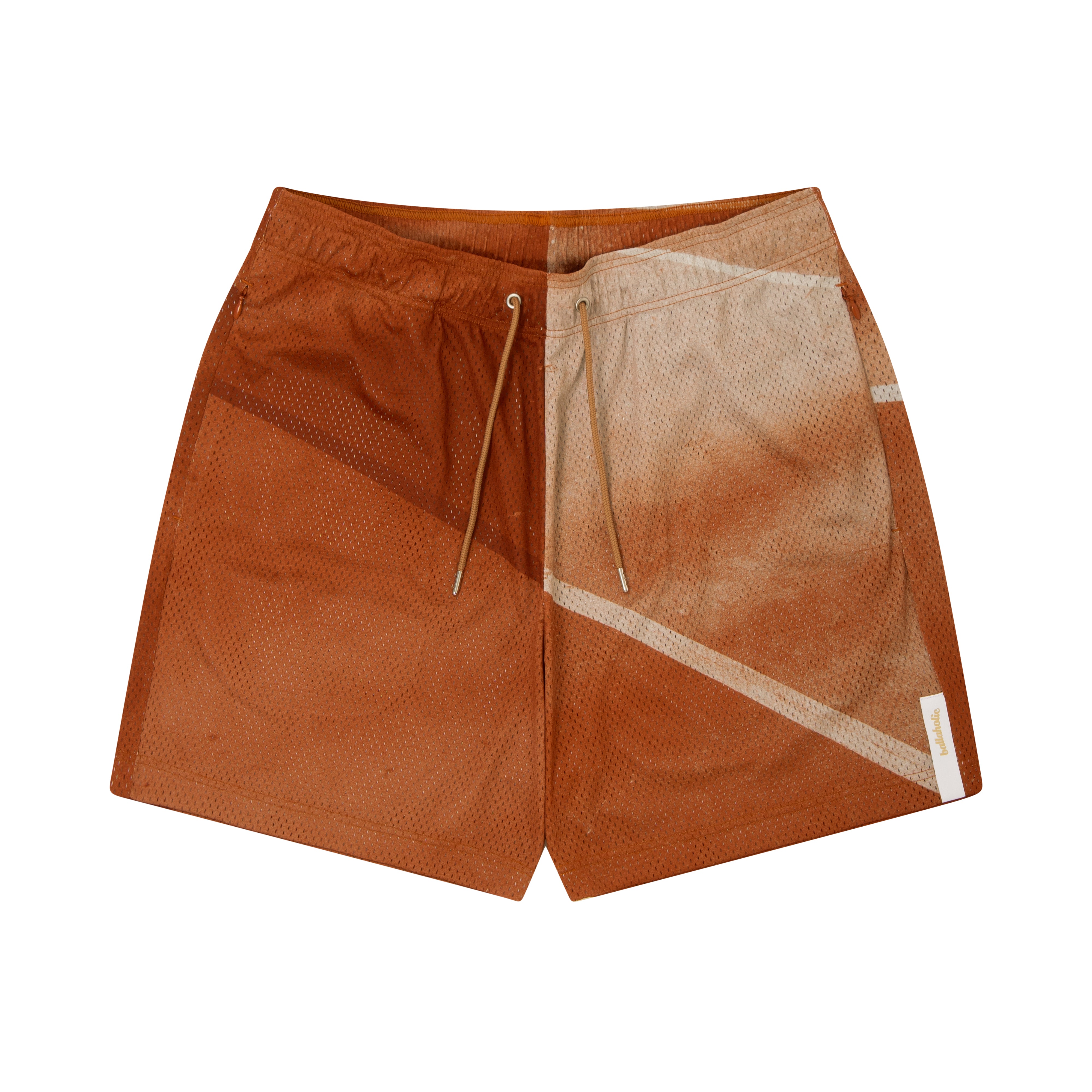 Courtline Zip Mesh Shorts (rust) – ballaholicオンラインショップ