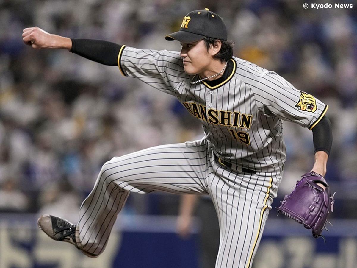 MIZUNO 阪神タイガース ユニフォーム 藤浪晋太郎 刺繍 虎 背番号19 M