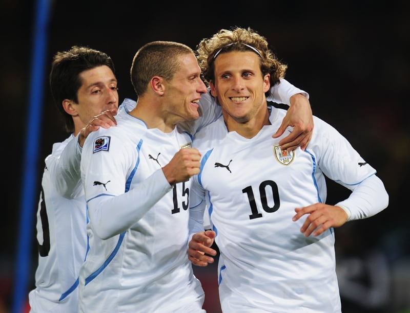 来日のウルグアイ代表！W杯とコパアメリカでのユニフォームです | Qoly