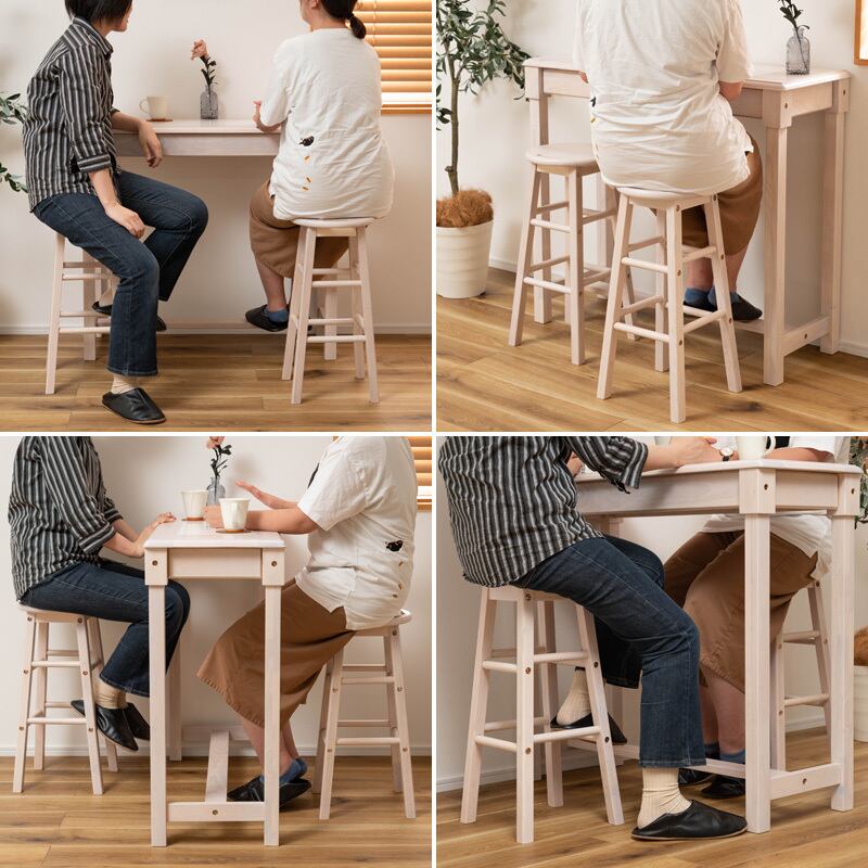 カウンターテーブルセット 2人用 カウンターセット 3点 ハイテーブル