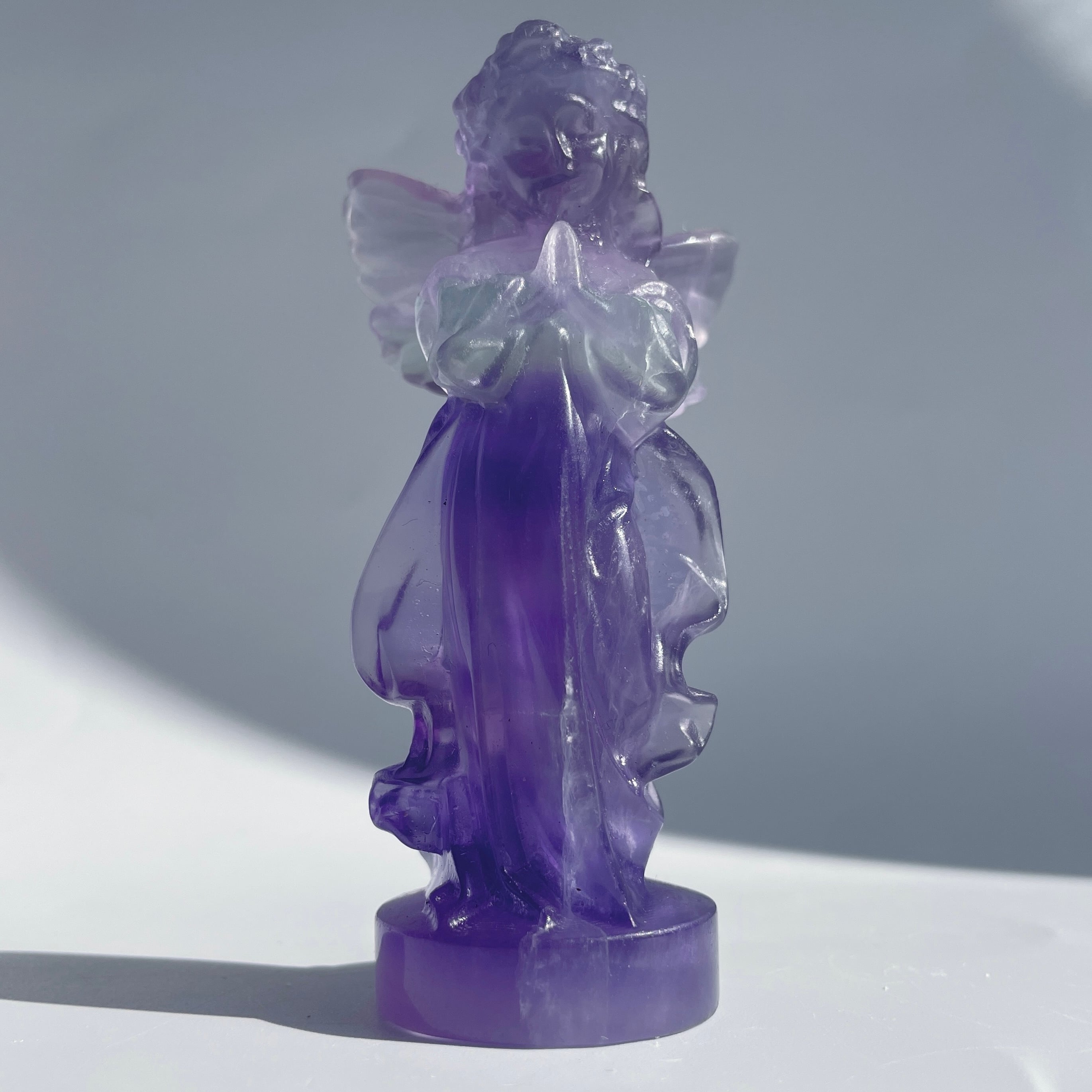 ブルーパープルフローライトのスイートエンジェル31◇ Fluorite Angel