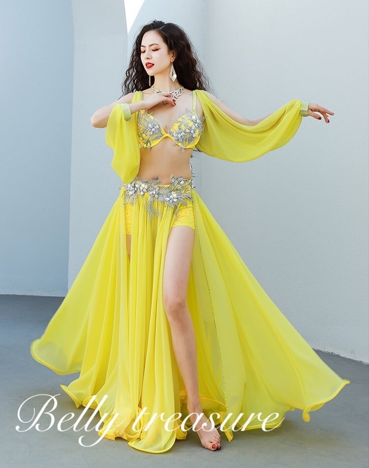 ベリーダンス衣装 2カラー ブラ スカート2点セット CCZWYC067 202105