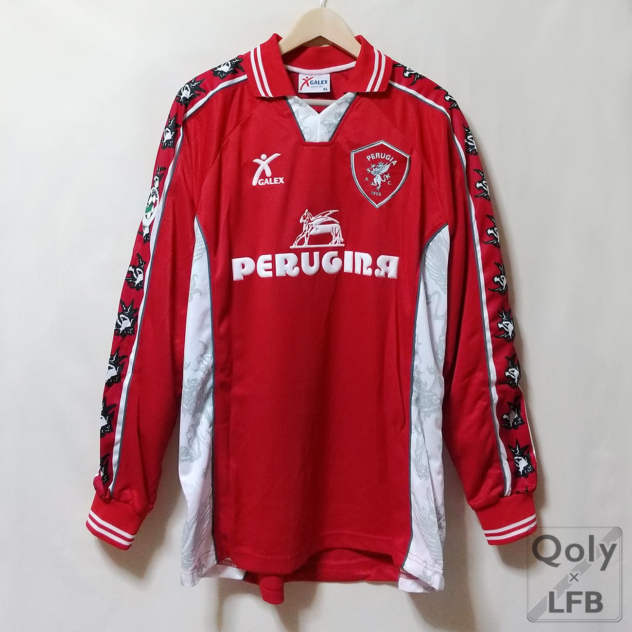 ペルージャ 1999-2000 Galex ホーム長袖 ユニフォーム #7 NAKATA 中田