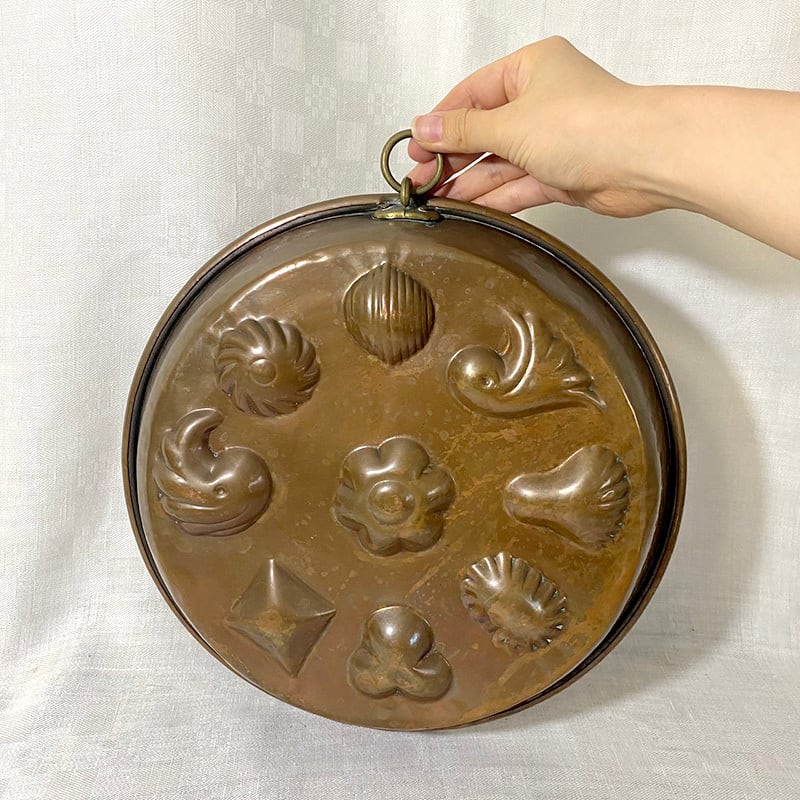 コッパーモールド お菓子焼き型 銅の焼き型 大きなパンケーキ用