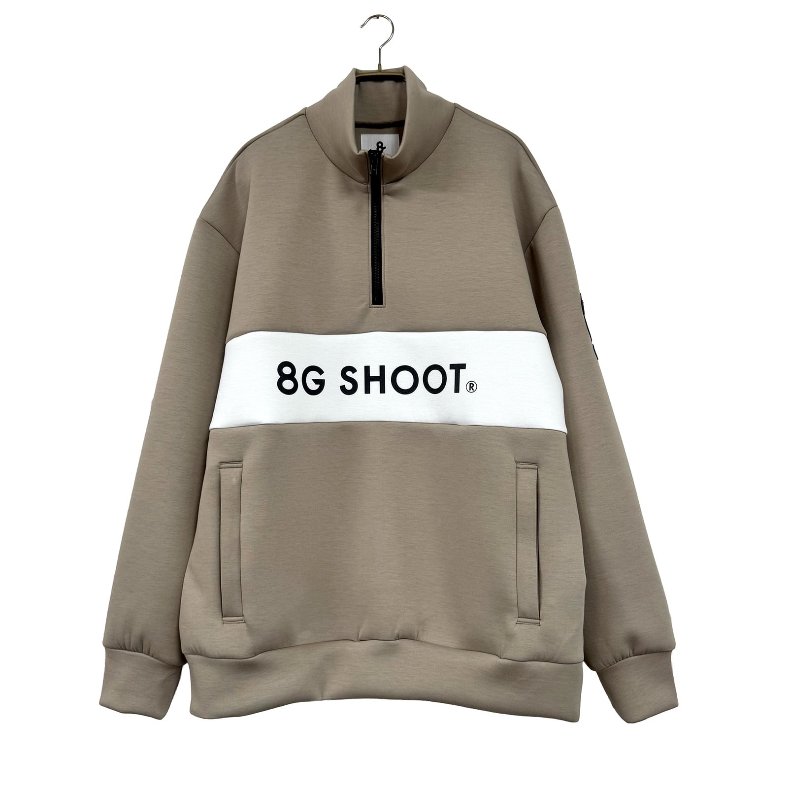 BOA FLEECE HALF ZIP PULLOVER JACKET -BEIGE- | 8G SHOOT WEBSTORE