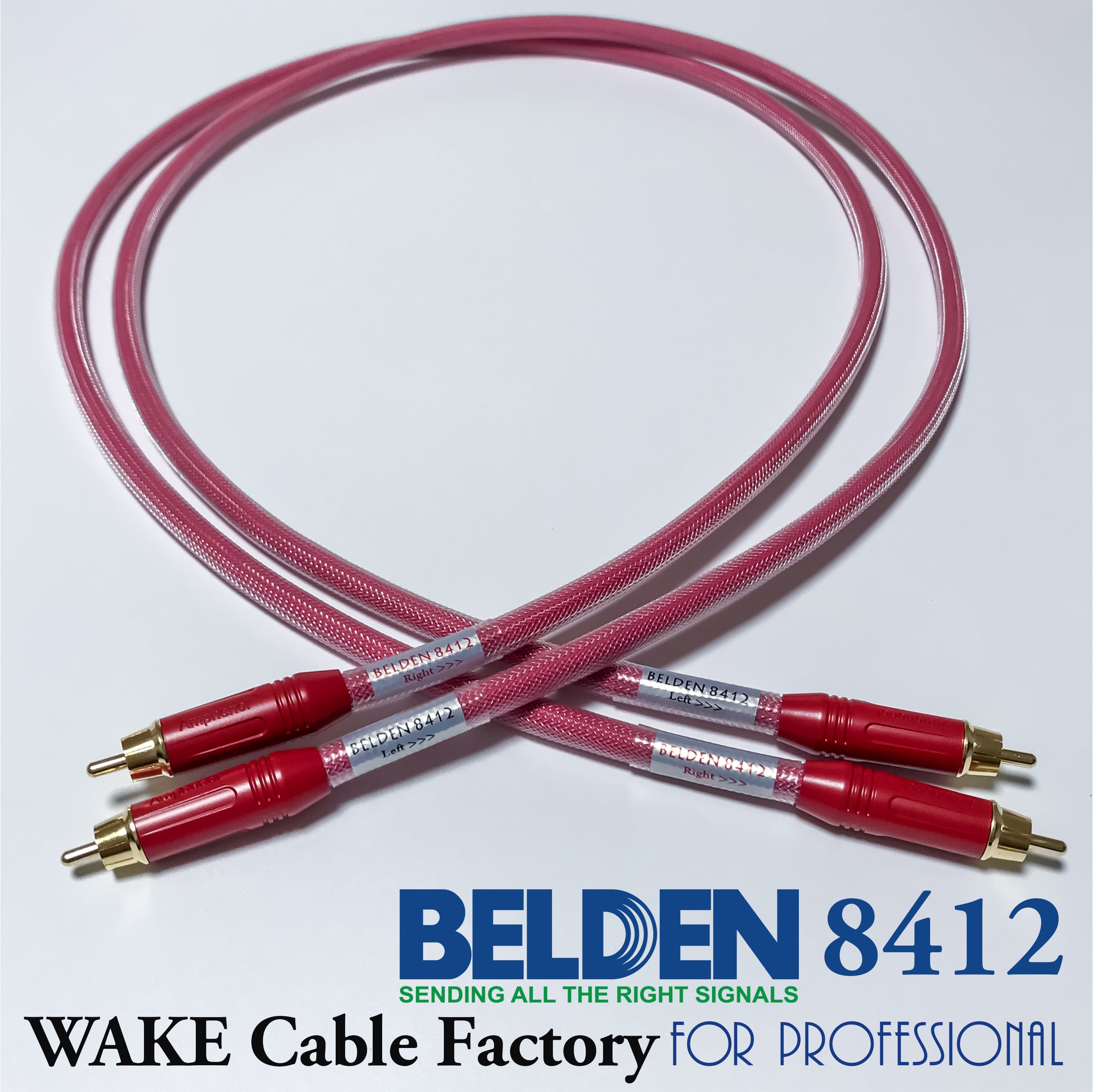 BELDEN8412☆RED超プレミアム仕様！RCAケーブル | ウェイク ケーブル