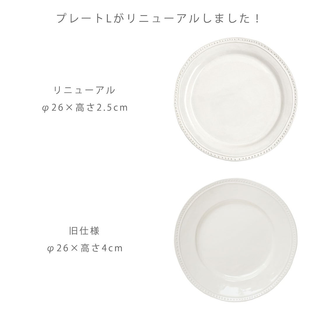 5211000300 ラレーヌ プレートL（日本製 皿 パスタ皿 大きめ サラダ皿