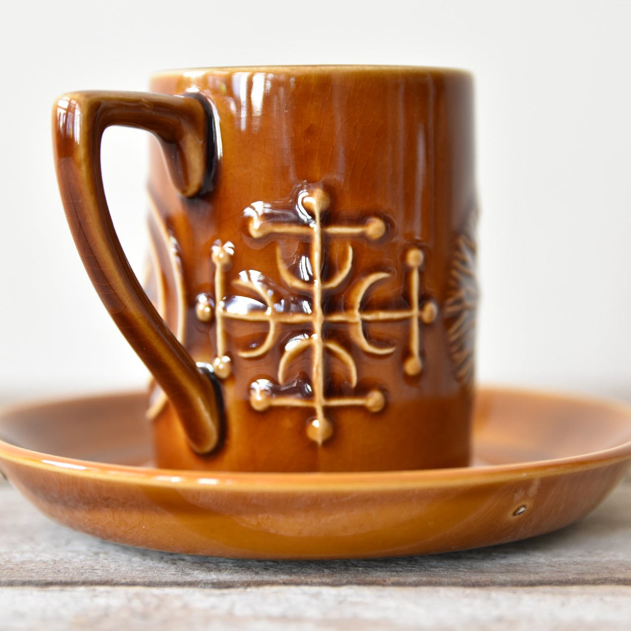 Portmeirion Totem Cup & Saucer (濃色) / ポートメリオン トーテム