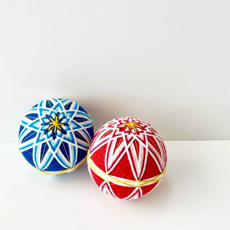 てまりキット｜はじめてでも簡単な＜二ツ菊＞ | はれてまり｜ HAReTEMARI