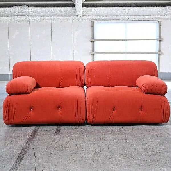 イタリアンモダン「Camaleonda」 ラブソファ20万 2P アーム リビング