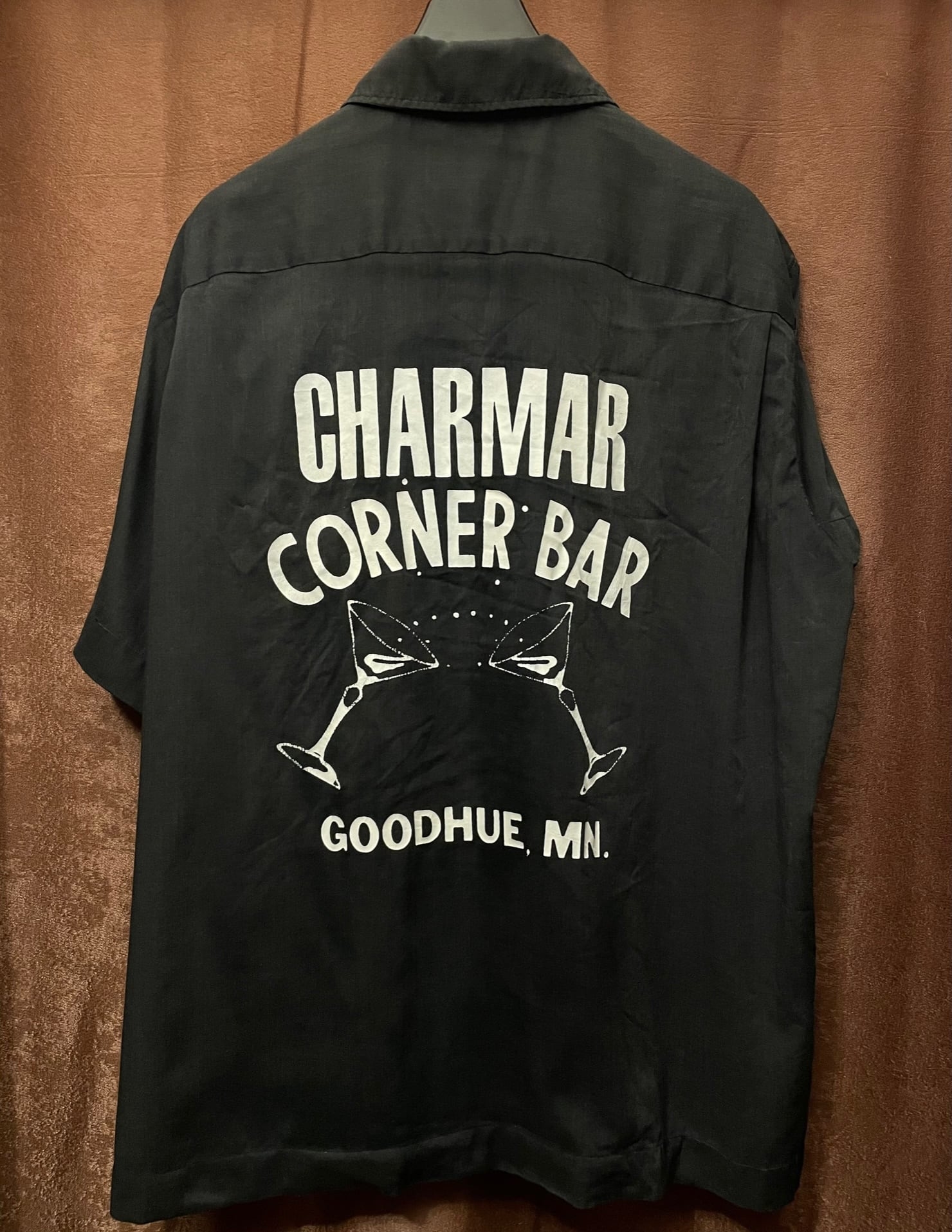 希少 MADE IN USA製 70s PERMANENT PRESSタグ Hilton 半袖ボーリング