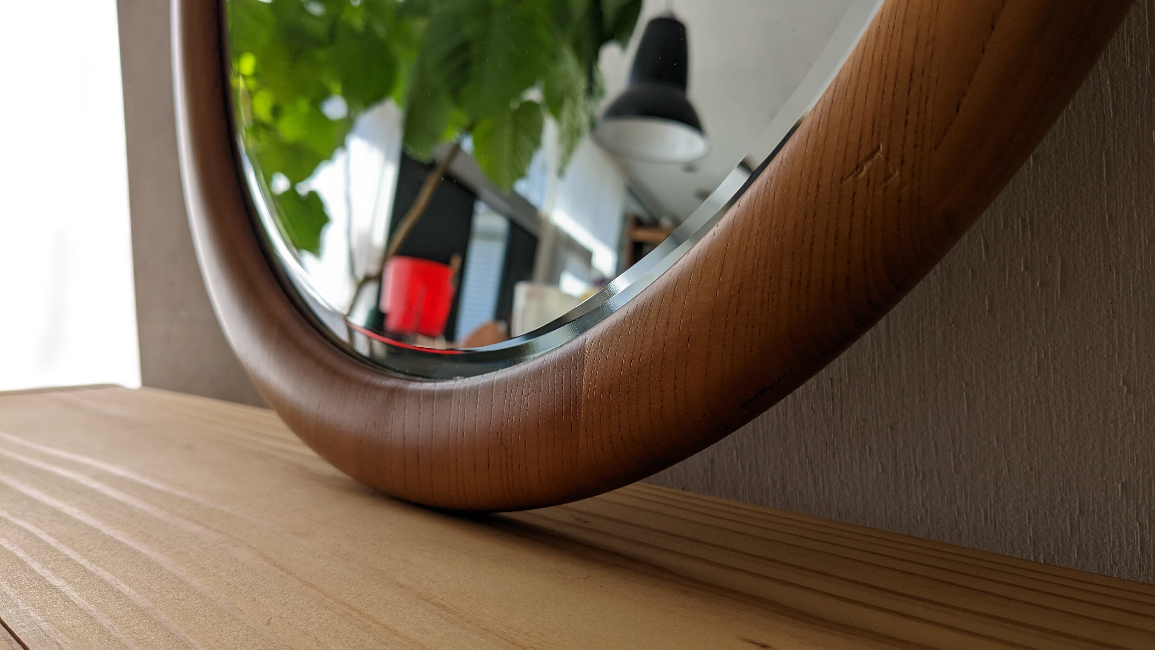 カリモク オーバルミラー 壁掛け ウォールミラー 送料込 | sonota