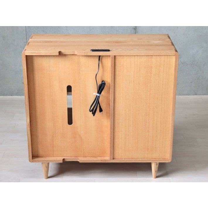 無垢材 匠デザイン 85 キャビネット 電話台 ナチュラル 木製 無垢