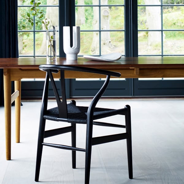 シートクッションプレゼント！CH24 Yチェア オーク ブラック ペーパー