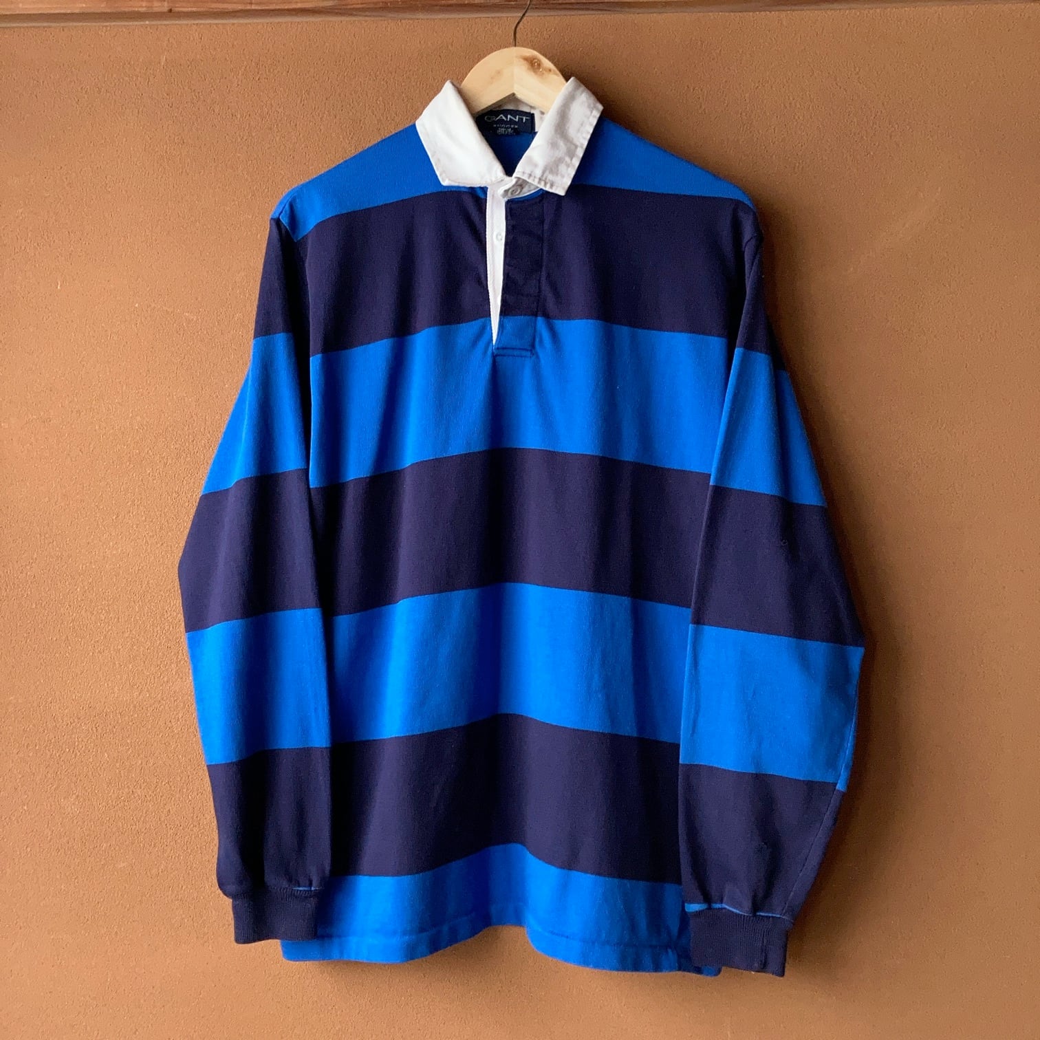 GANT ラガーシャツ ボールドボーダー USA製 SIZE L【1022A24
