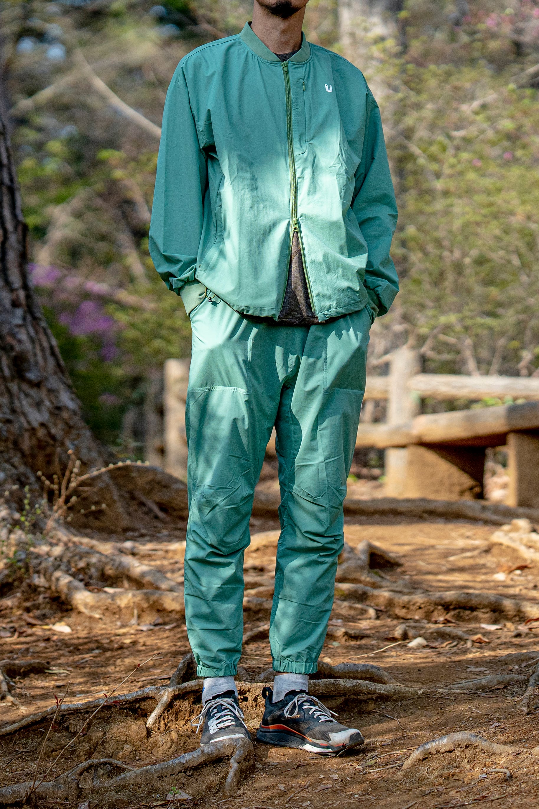 Sato Wind Blouson: Color Caramel Brown | TANNUKI Running Wear Shop