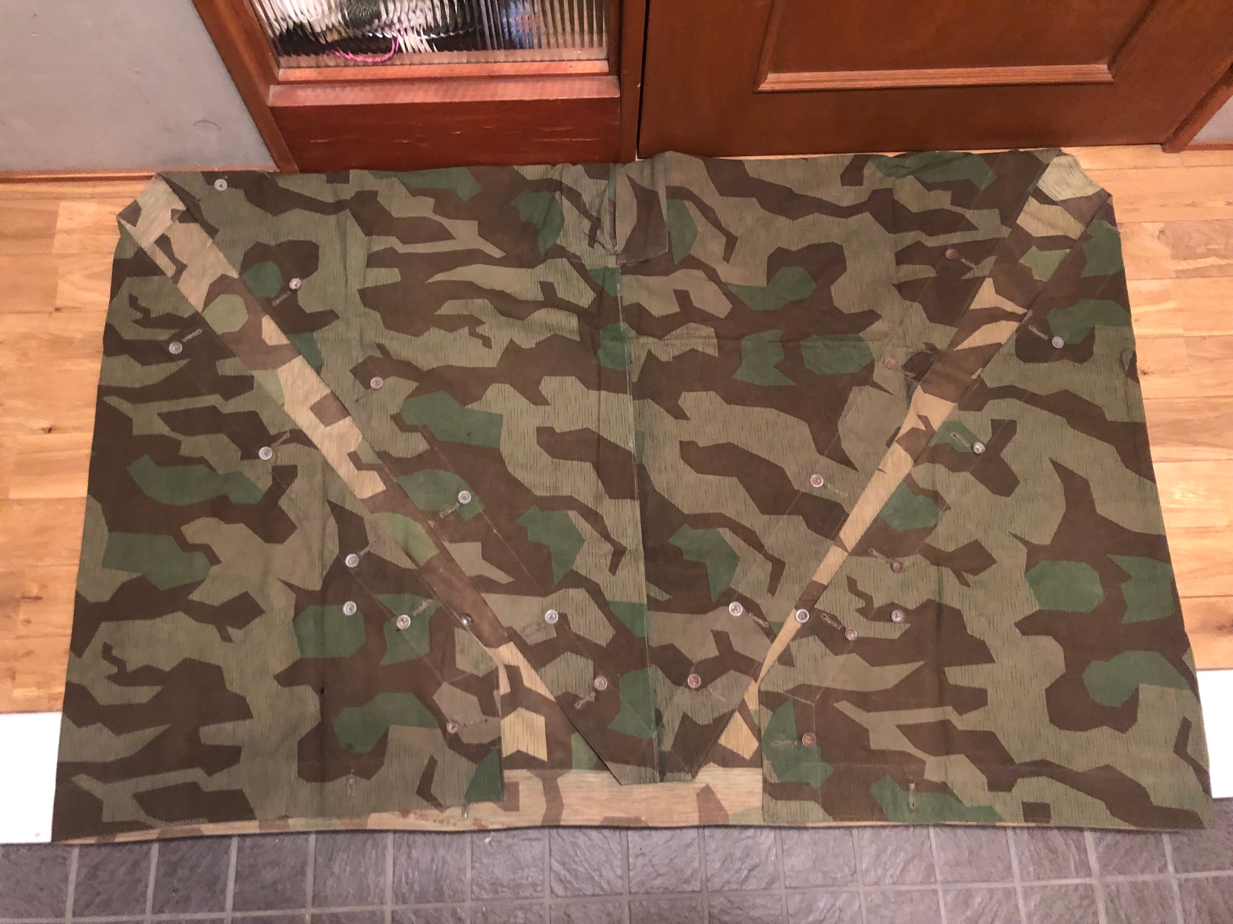 ドイツ軍 スプリンターカモ 第二次世界大戦当時物 オリジナル ツェルト