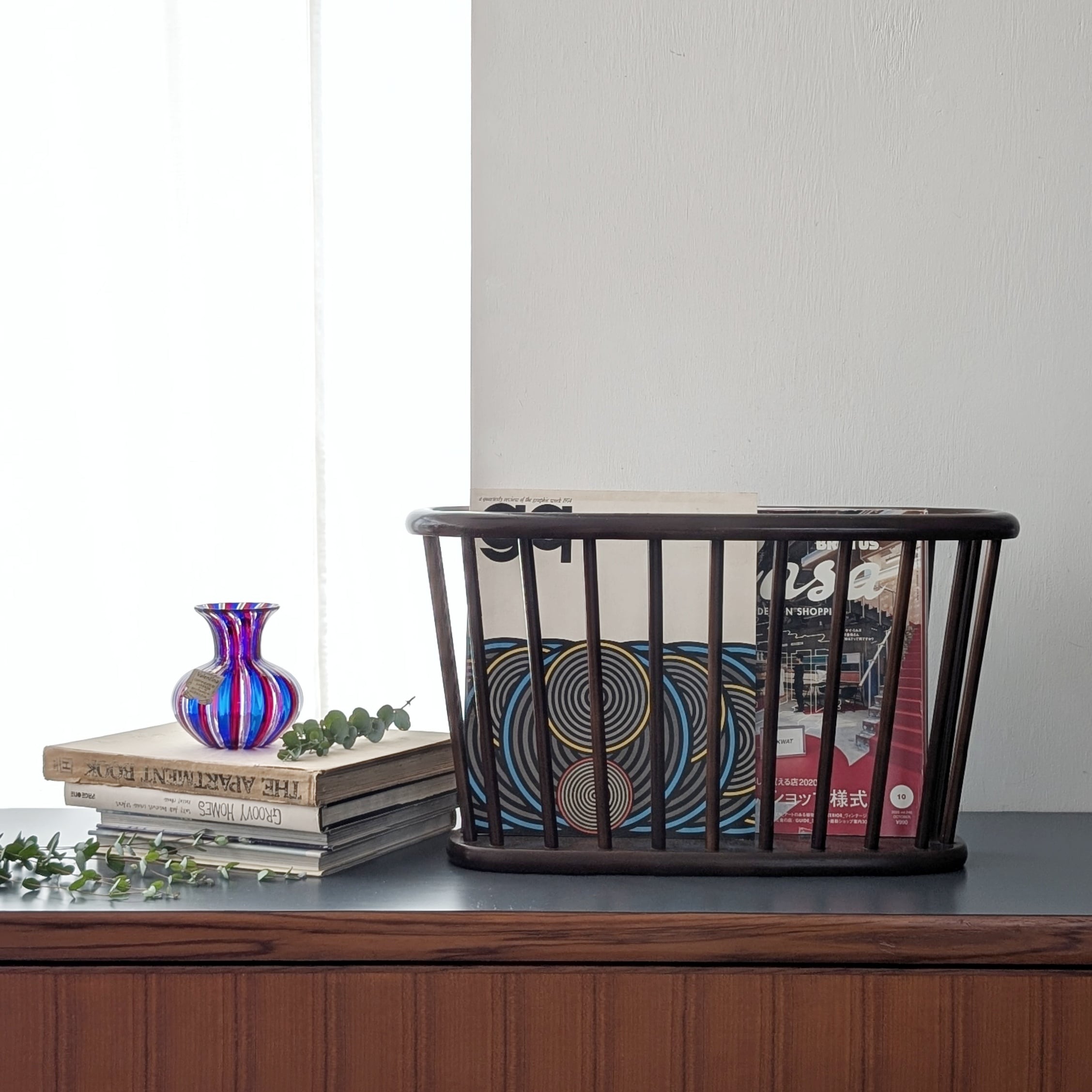 ヴィンテージ マガジンラック 飛騨産業 キツツキ スリッパラック