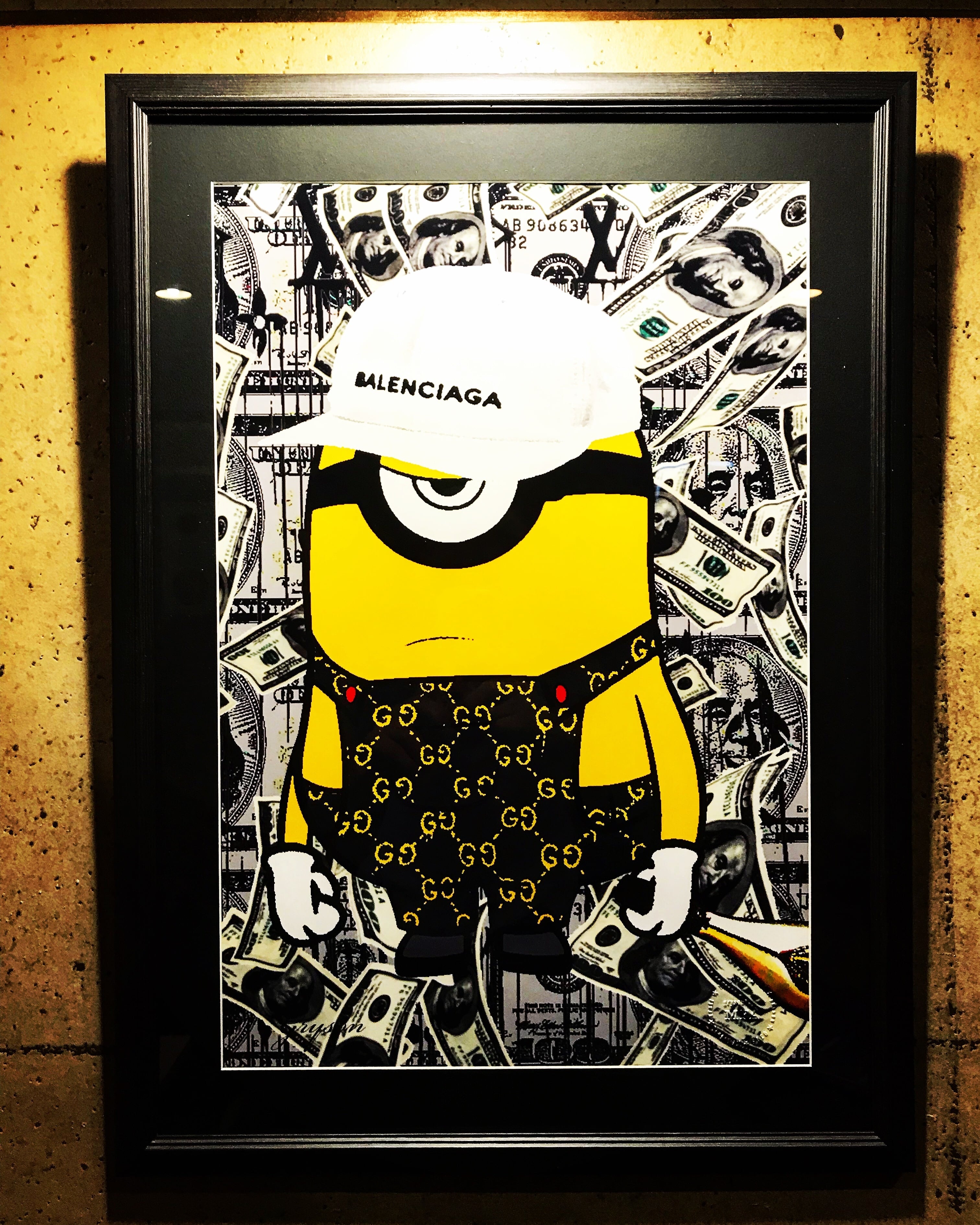 Grysonアート2.5Lミニオンバレンシアガグッチアルマンドパロディ