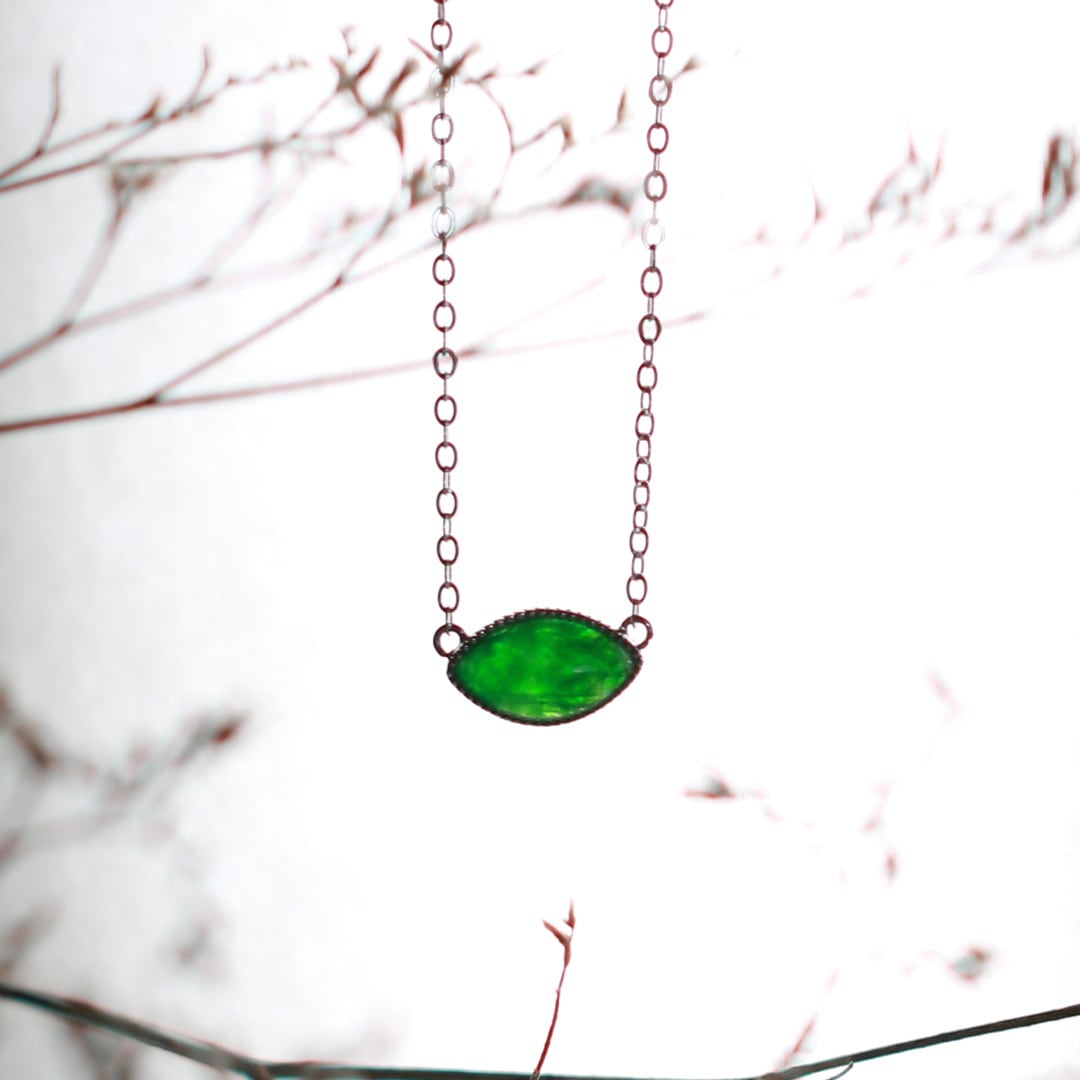 光にかざすと神秘的！ マーキス翡翠 新作！深緑翡翠 シルバー