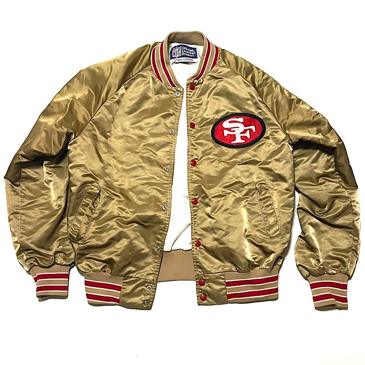 80s NFL 49ERS フォーティナイナーズ スタジャン ビンテージ アメフト