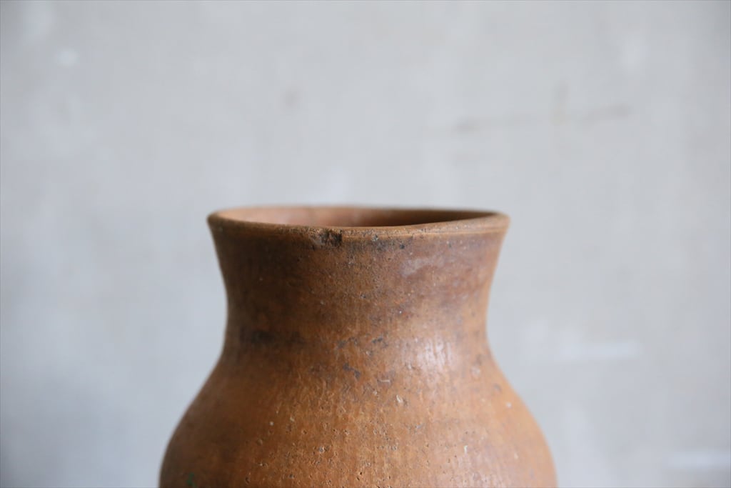 フランスアンティーク陶器ボトル//花瓶花器フラワーべース/オブジェ(70-92)