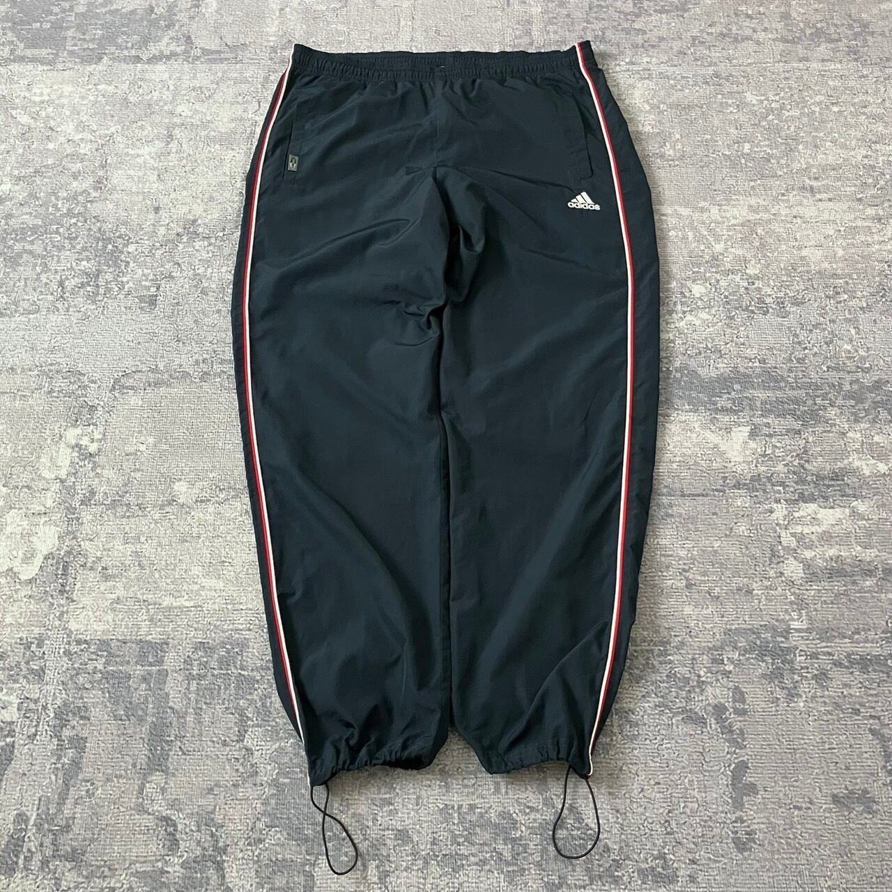 Y2K】アディダス トラックパンツ ドローコード テック 00S 紺 XL | ROA
