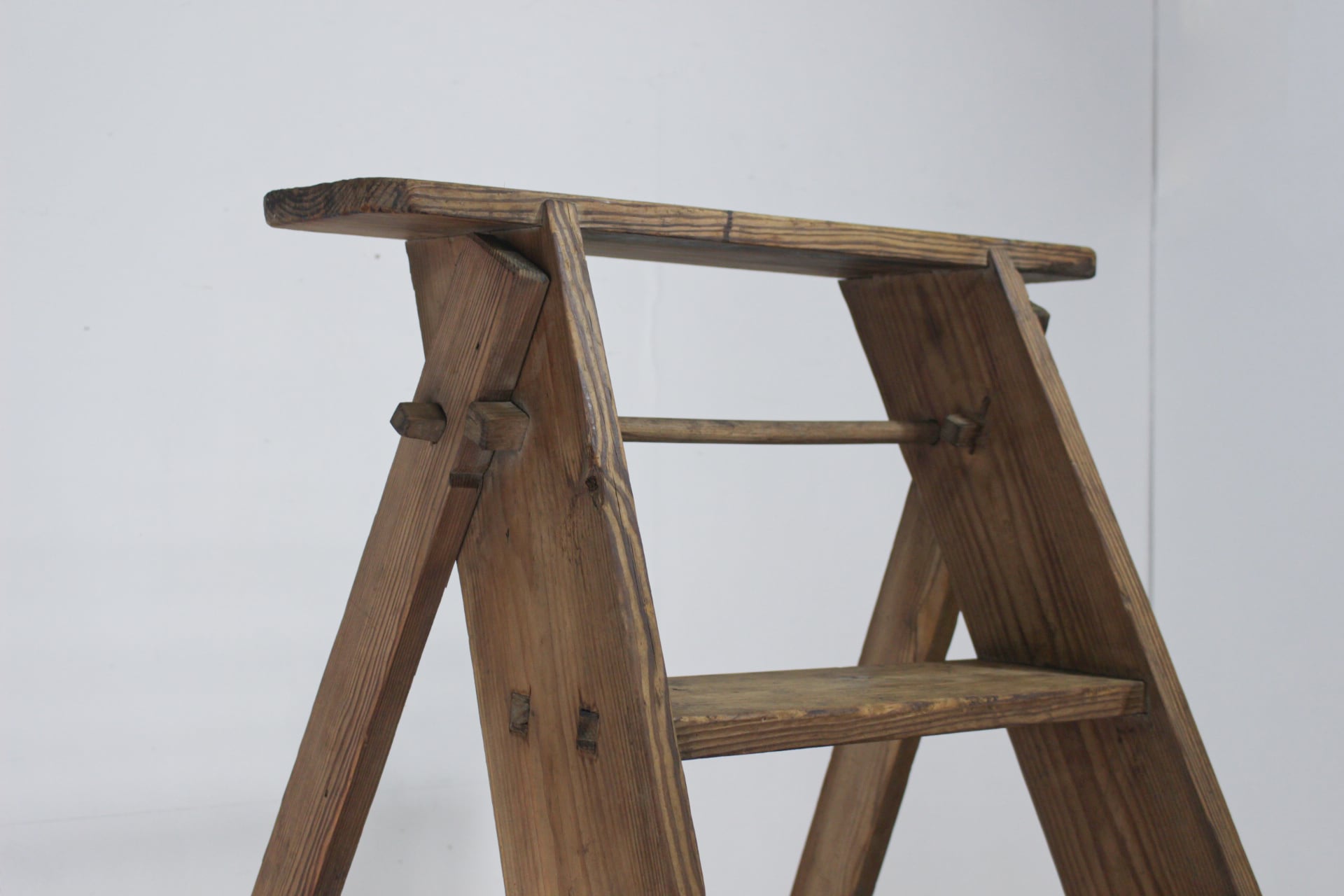 ヴィンテージ 折り畳み 脚立 ステップ ガーデニング 飾り台 レトロ