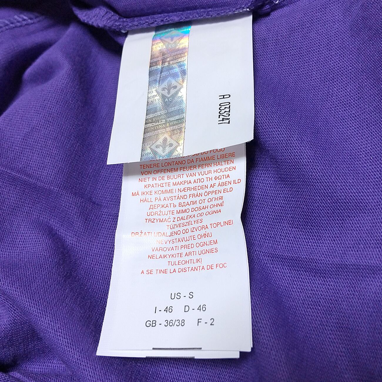 フィオレンティーナ 2006-07 Lotto クラブ創設80周年記念 Tシャツ