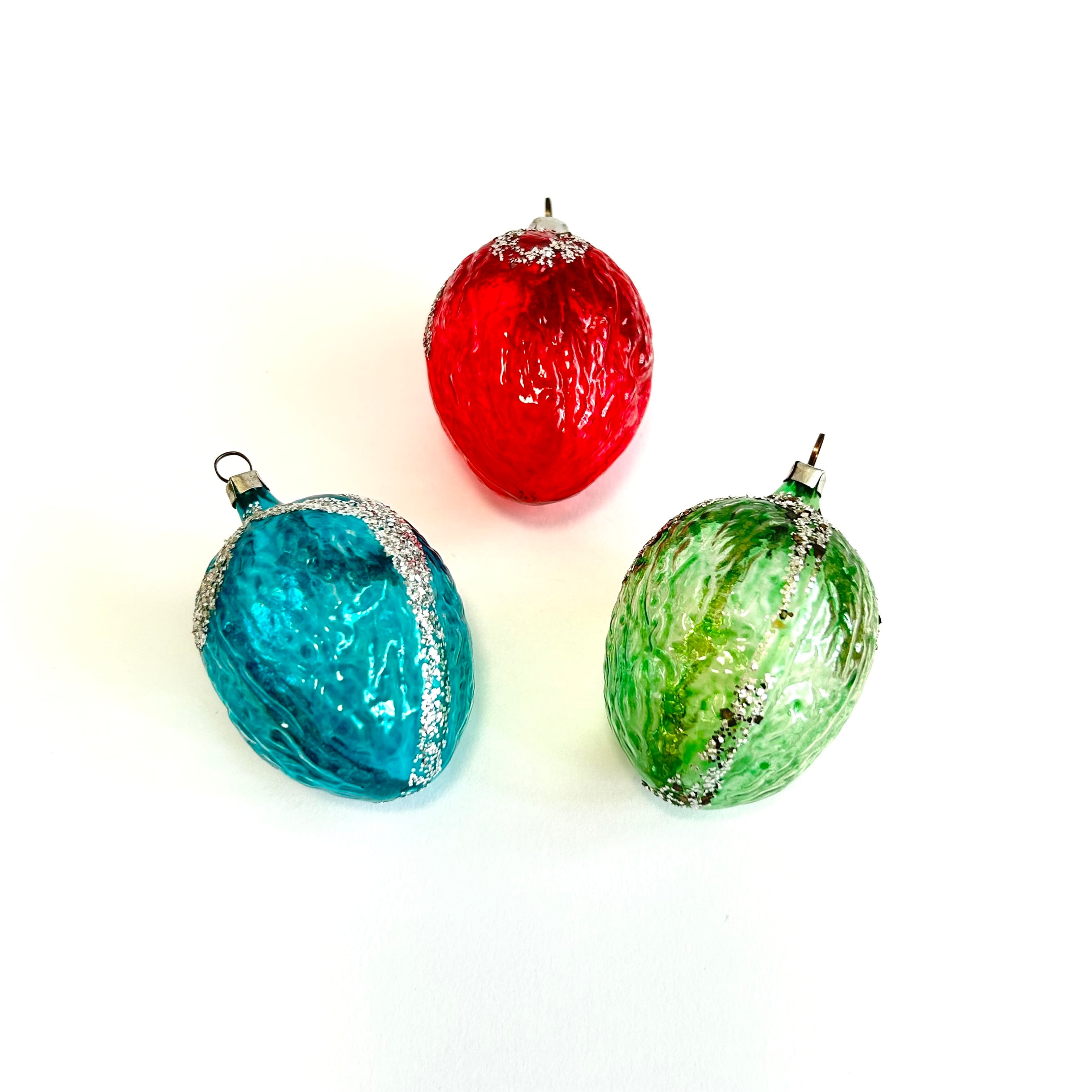 ビンテージ 西ドイツ製 くるみ ガラスオーナメント 1個～ | 世界の雑貨