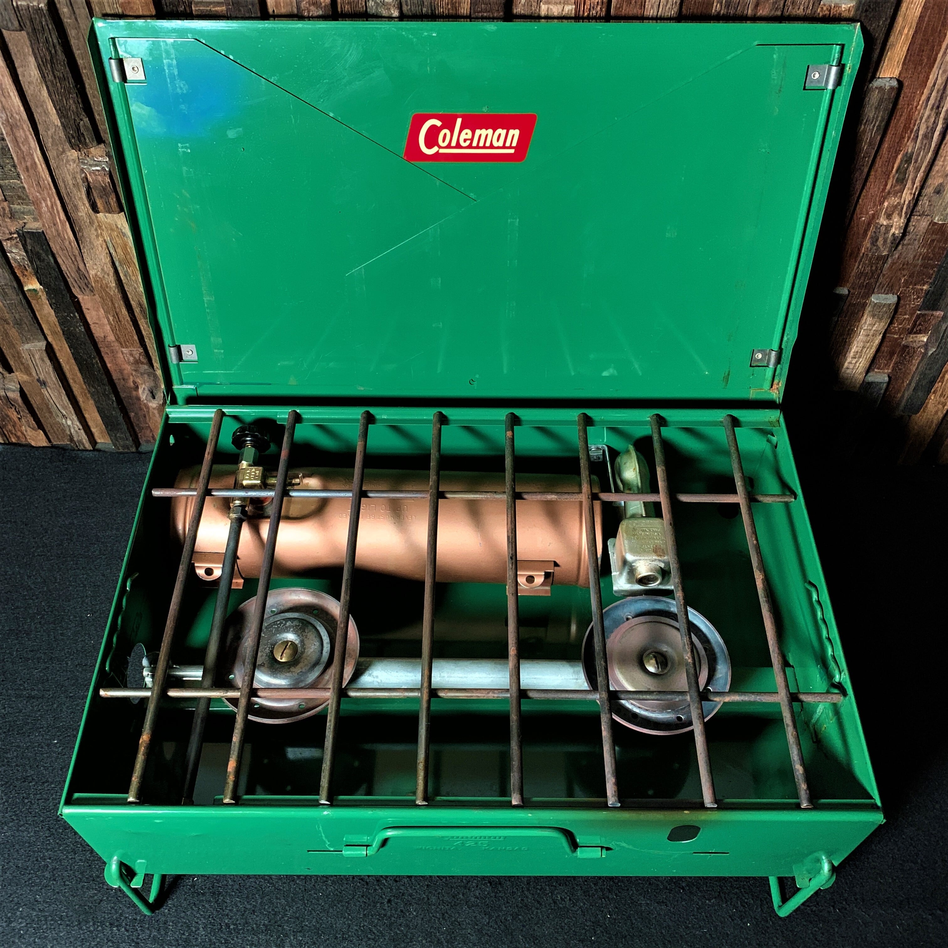 コールマン 初代425前期型 ツーバーナー コッパ―タンク コンパクト