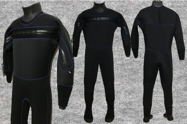 サーフィンドライスーツエアネッスル起毛ブラックジャージ5X5mm