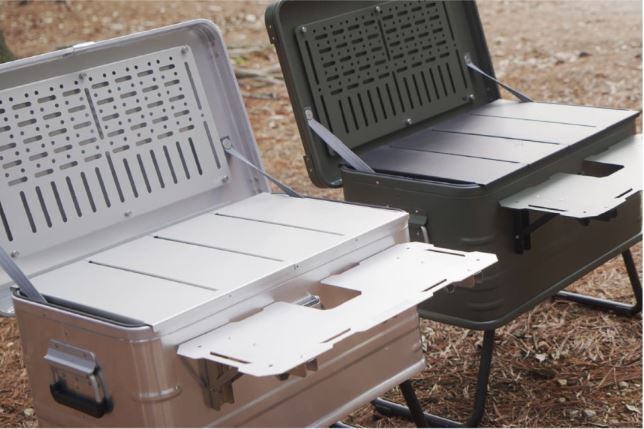 タクティカル アルミニウムボックス 47L キャンプボックス（WINDS