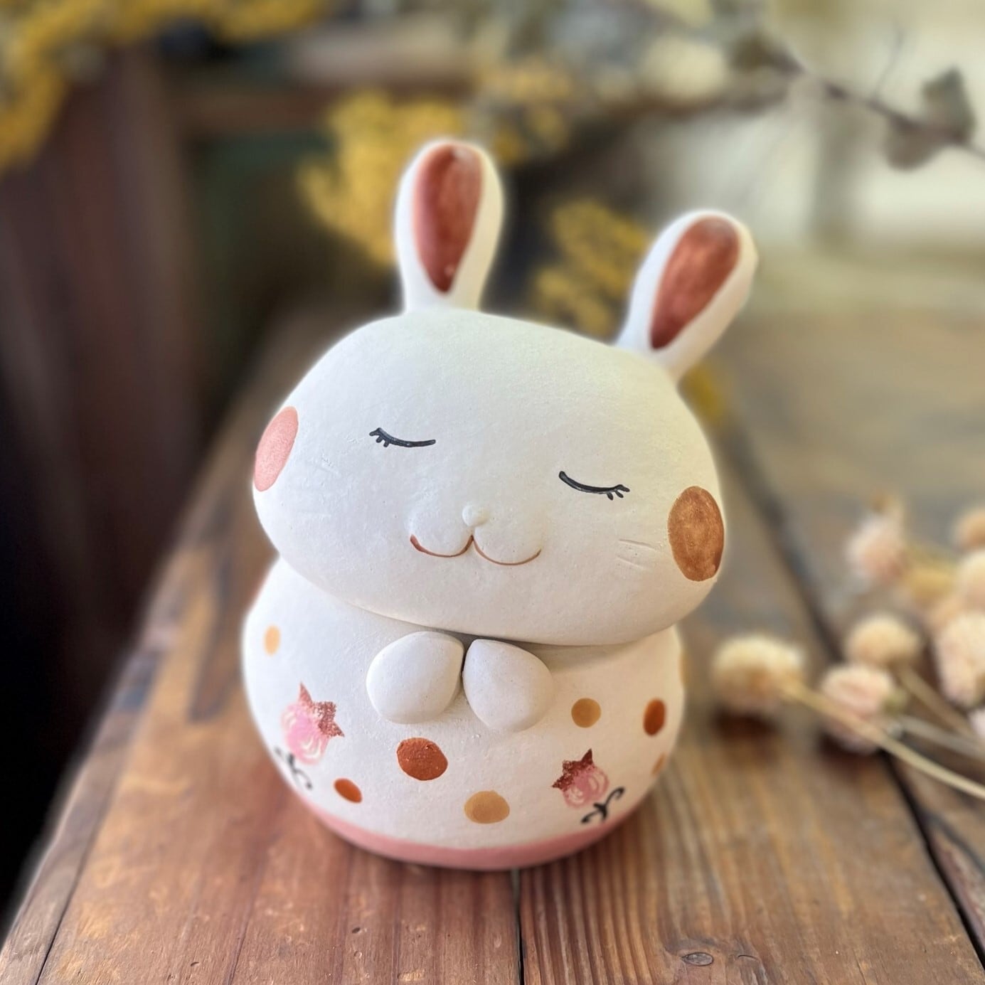 うさぎ（小物入れ） M-101-A 陶製 /Rabbit/兔子 | サバイディー