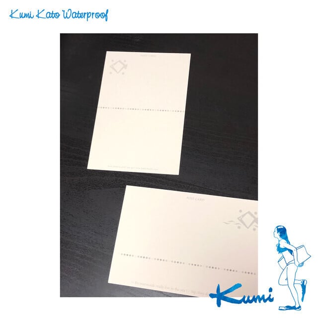 かとうくみ ポストカード】オバケ烏帽子〜茅ヶ崎ラチエン通り〜 | 水彩