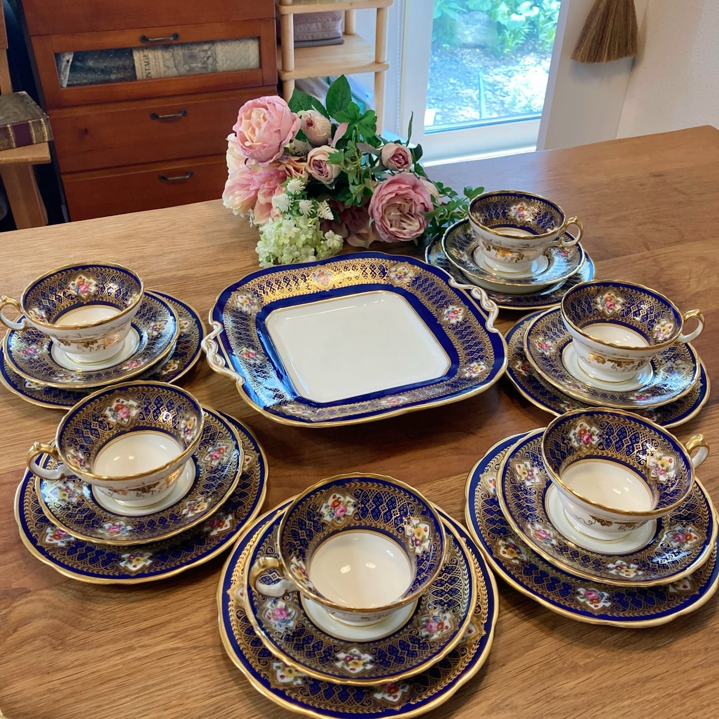 コウルドン ロイヤルブルーと金彩の美しい19点セット | Rosy Baby